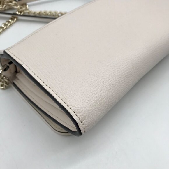 Kate Spade Beige Leather Darcy Pineapple Chain Wallet - Picture 9 of 10